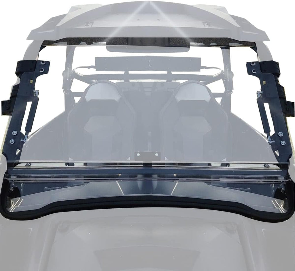 3-IN-1 Scratch Resistant Full Clear Flip Down Windshield H8716
