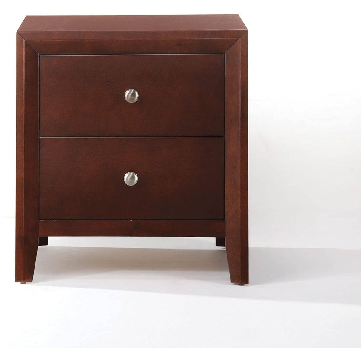 Brown Cherry 2-Drawer Nightstand B207088