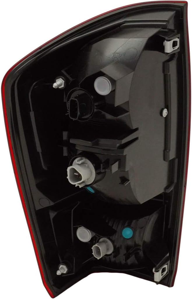 For Toyota Tacoma Tail Light Assembly Passenger Side Black Housing Red Lens C99207