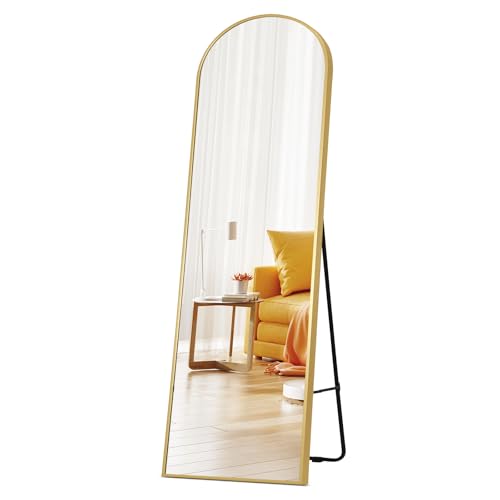 Black Aluminum Alloy Full-Length Floor Mirror H954