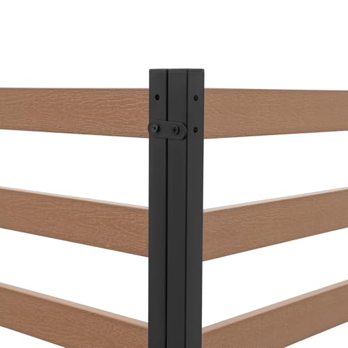 Brown 2 Panels 39"W x 51"H Privacy Screens Fence Panel H8457