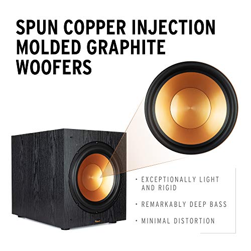 Black Subwoofer Speaker Pair V4685