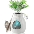 White Enclosed Large Cat Litter Box with Leak Proof Liner E7217