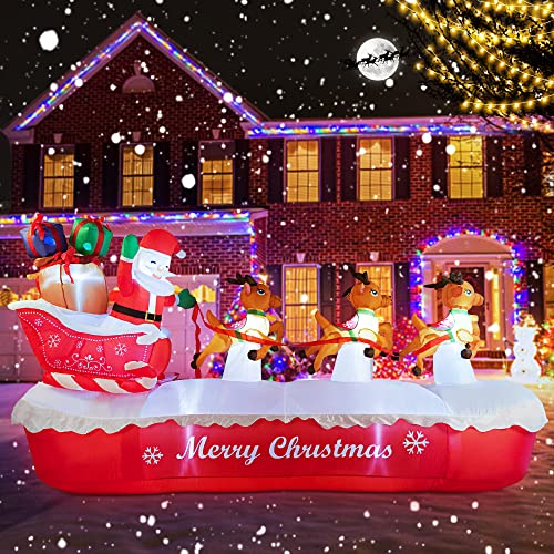 6 FT Christmas Inflatables Santa Claus with Gifts Bag R18991