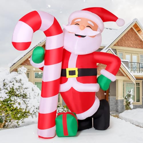 8.3 FT Christmas Inflatable Santa Claus with LED Light N4853