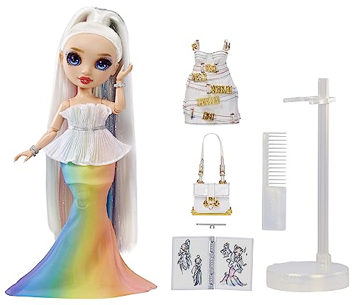 Rainbow 11” Fashion Doll and Playset with 2 Complete Doll Outfits and Fashion Play Accessories E710674