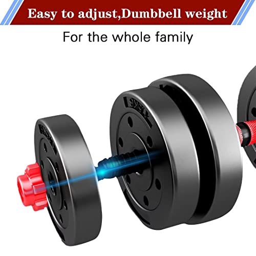 Adjustable Dumbbells Set of 2, 20/30/40/60/80lbs T7455