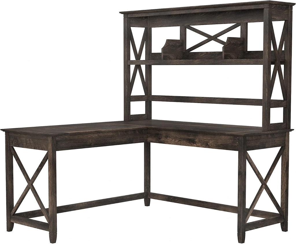 L Shaped Desk with Hutch V292354