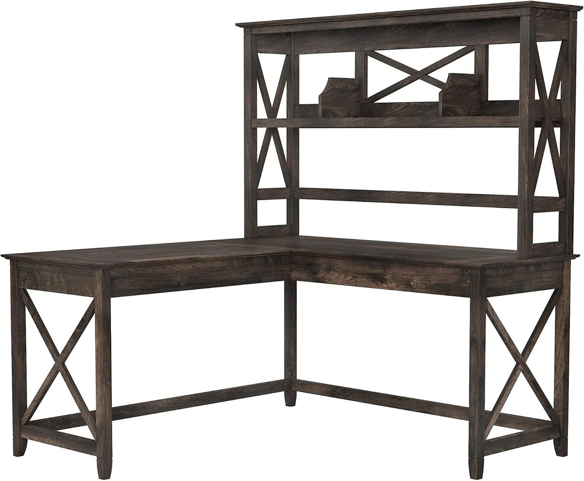 L Shaped Desk with Hutch V292354