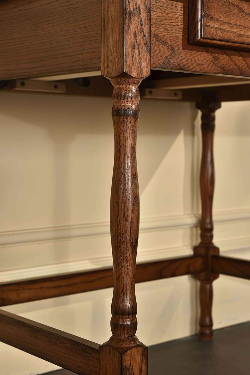 Solid Oak Wood Mini Roll Top Desk Z975
