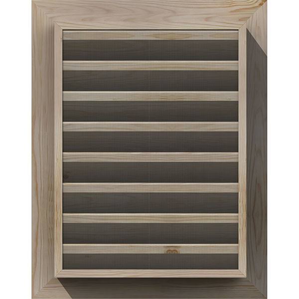 Unfinished Smooth Pine Gable Vent L9873