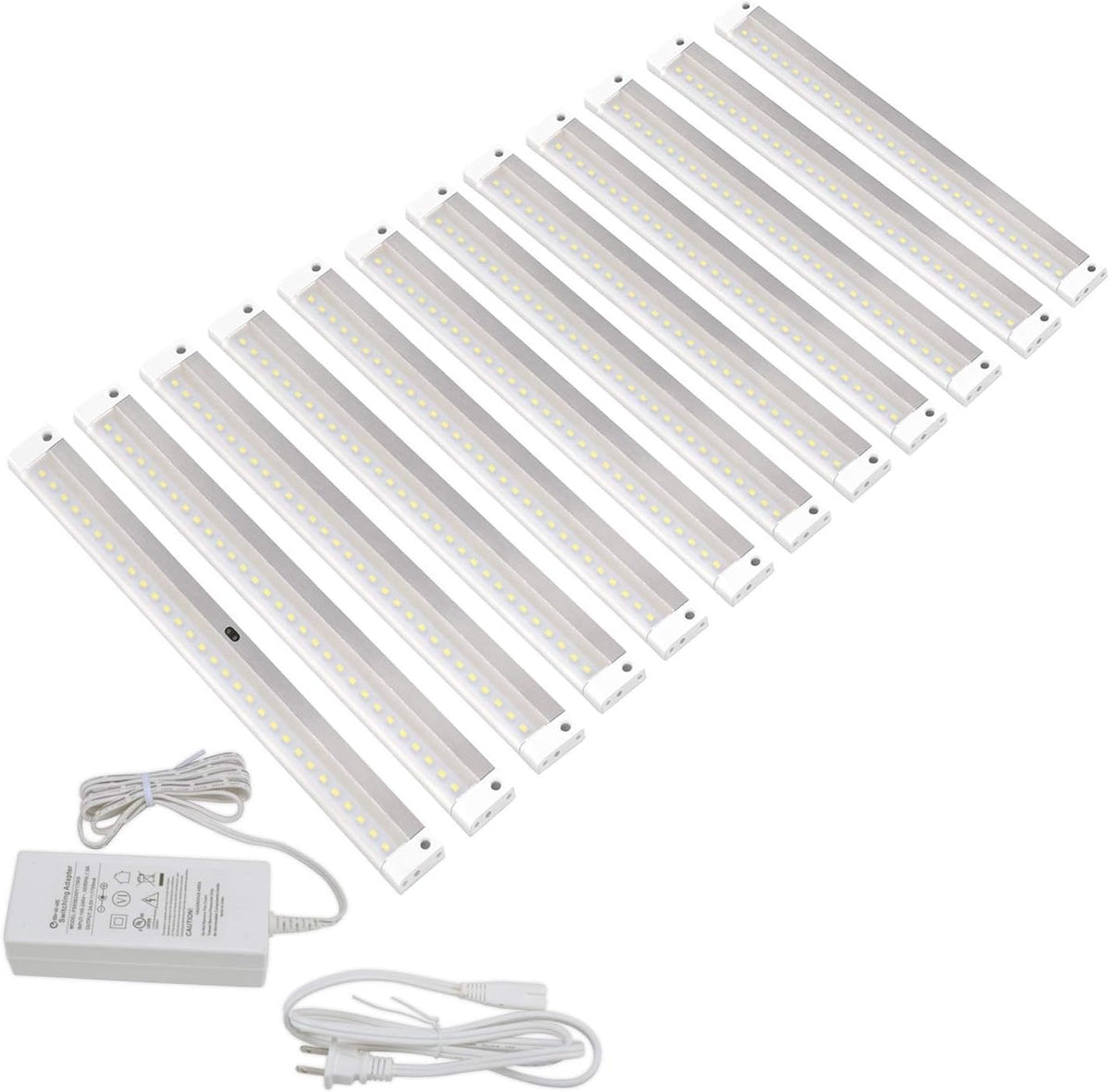 White 12 Panels 12 inch LED Dimmable Under Cabinet Lighting Kit R4342