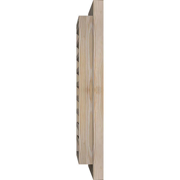 Unfinished Smooth Pine Gable Vent L9873