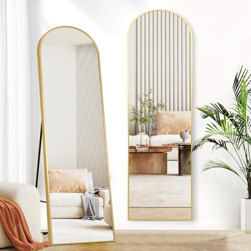 Black Aluminum Alloy Full-Length Floor Mirror H954