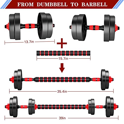 Adjustable Dumbbells Set of 2, 20/30/40/60/80lbs T7455