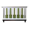 Green/White Vertical Crib Liners W578