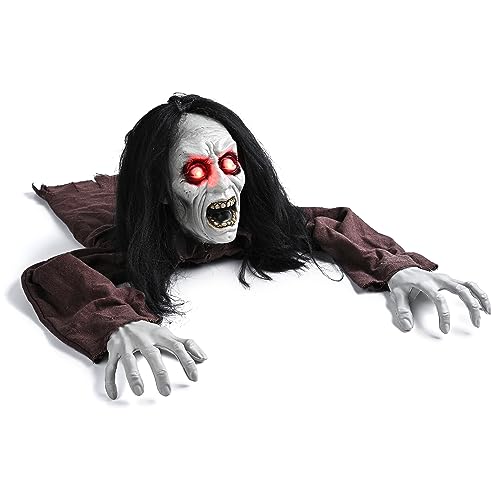 Zombie Groundbreaker with Scary Sound & LED Flashing Eyes Outdoor Decoration K8720