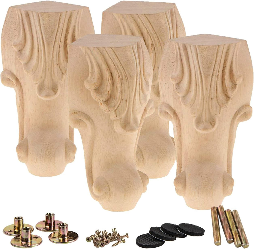 16 inch Set of 4 Solid Wood Furniture Legs G733