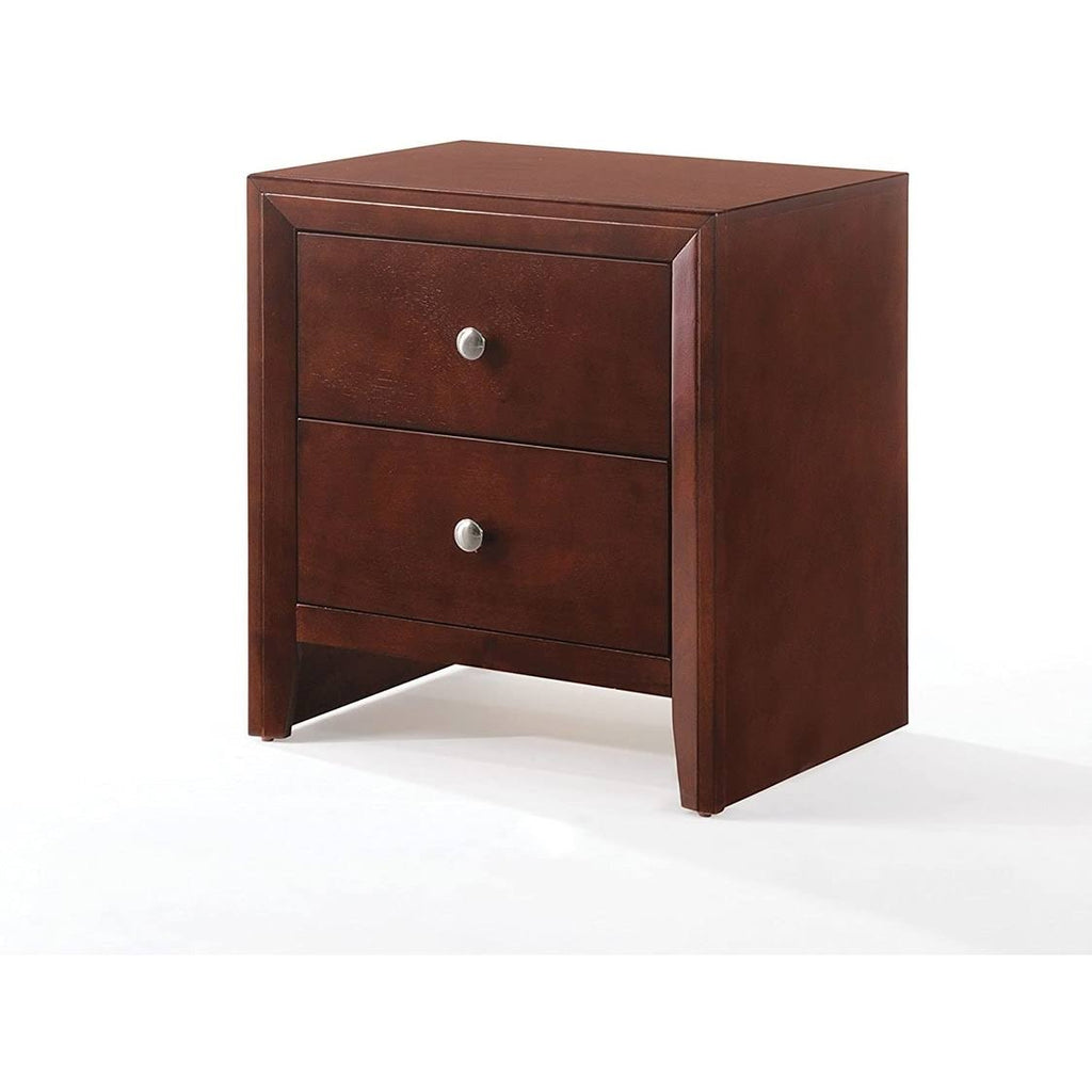 Brown Cherry 2-Drawer Nightstand B207088