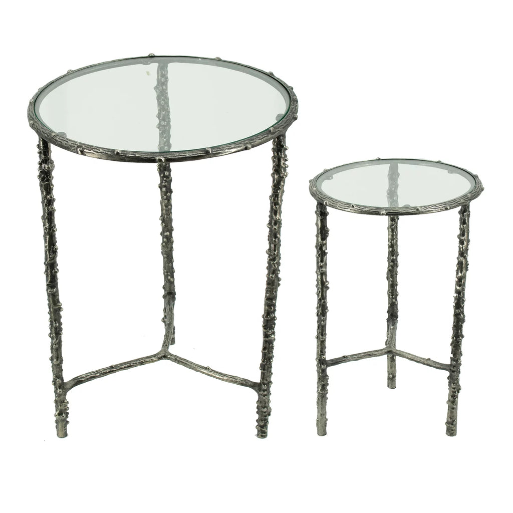 Silver Set of 2 Side Table K2706