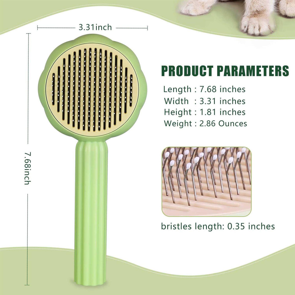 Self Cleaning Cat Slicker Brush N283383