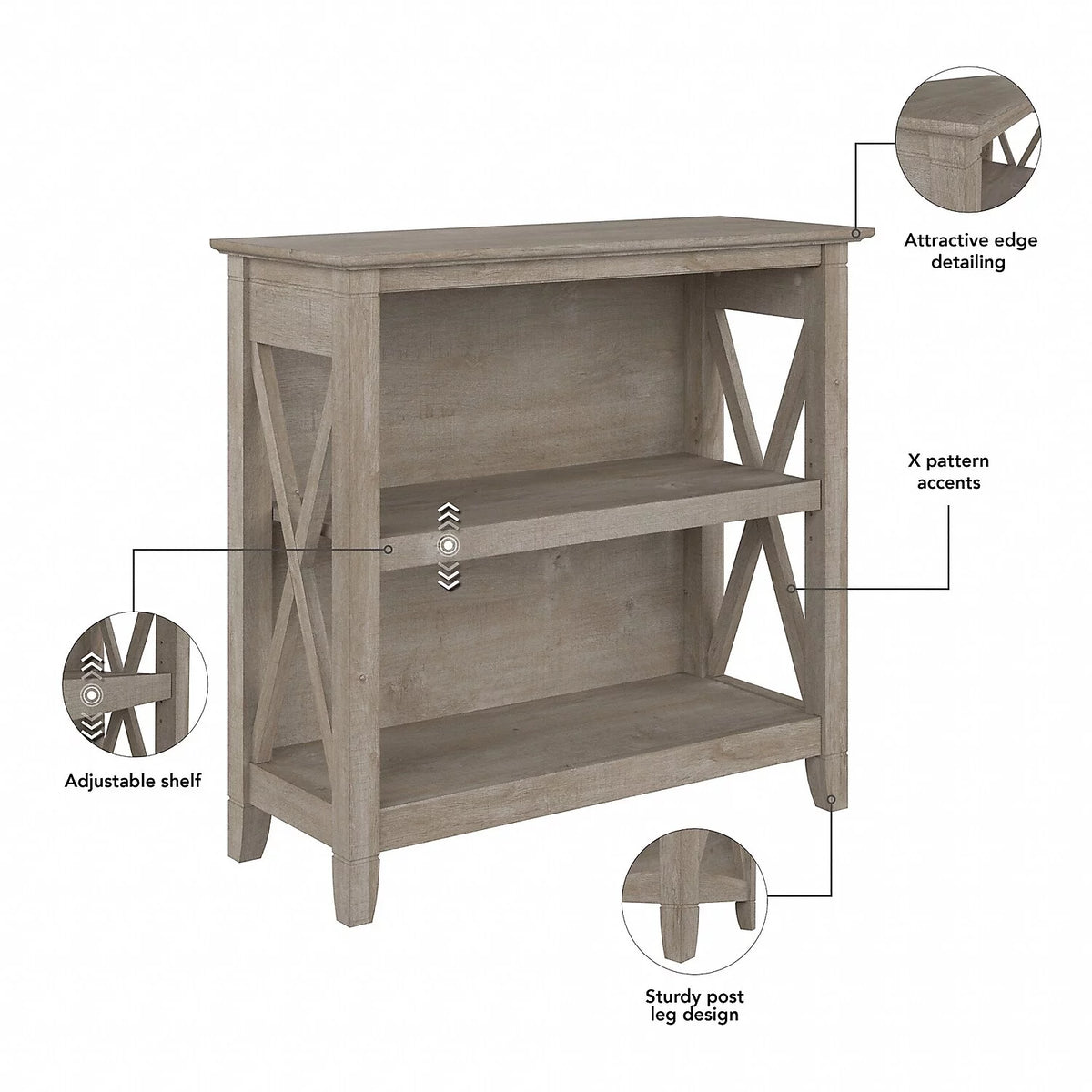 Small 2 Shelf Bookcase Q82885