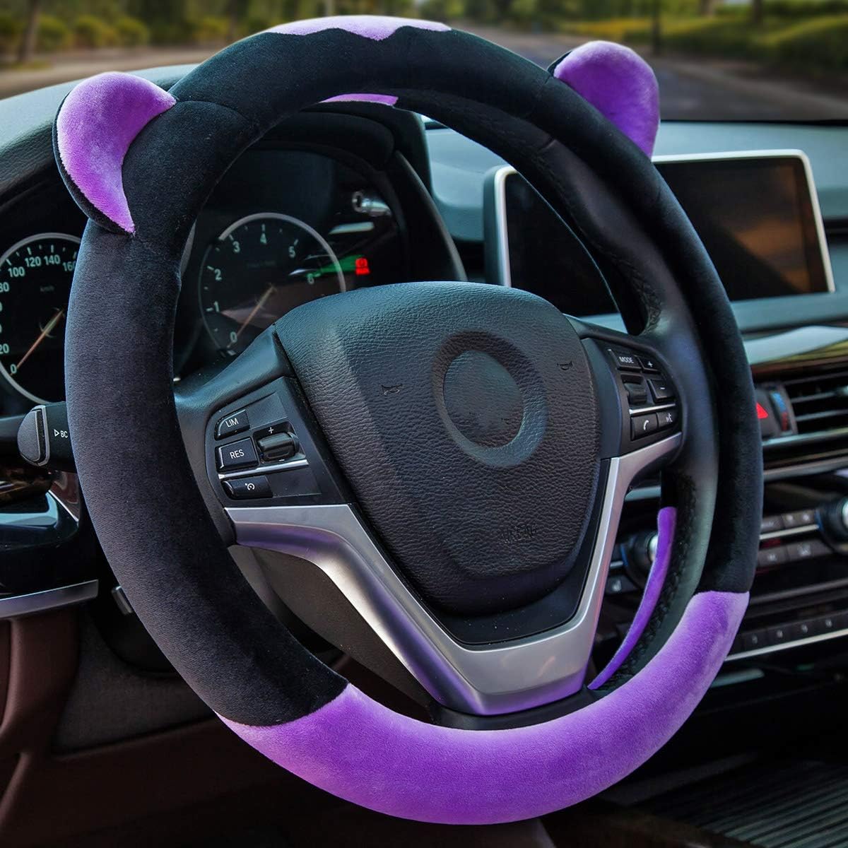 Pink Plush Car Steering Wheel Cover F984
