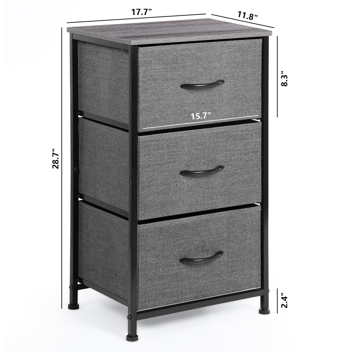 3 Drawer Fabric Dresser M376672