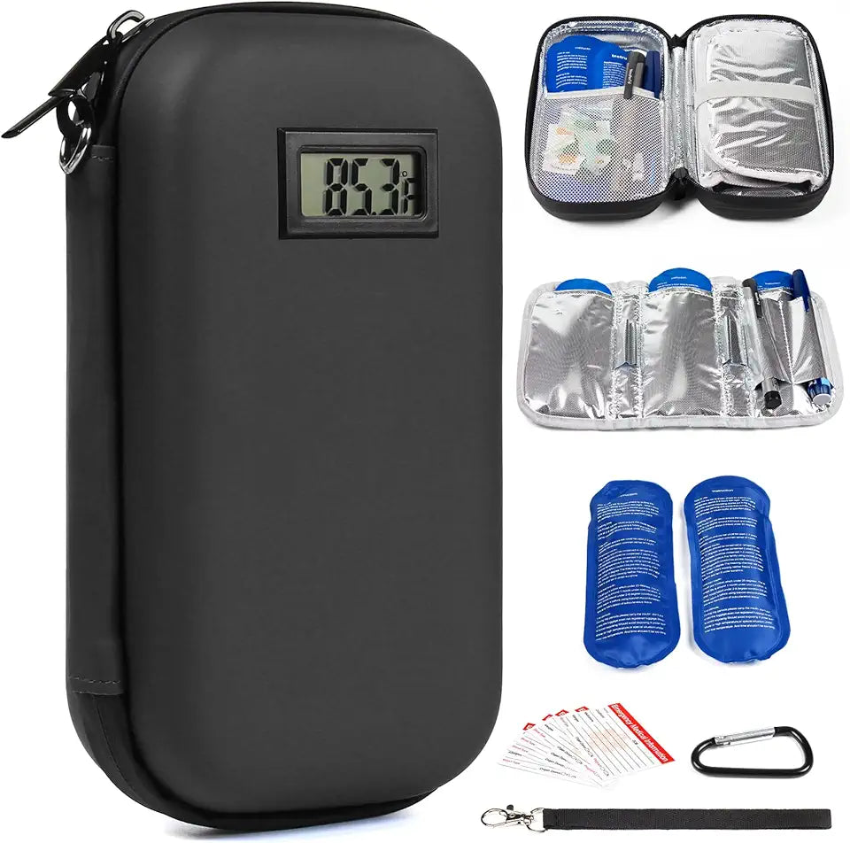 Insulated Diabetic Medication Cooler with Ice Pack Y9431