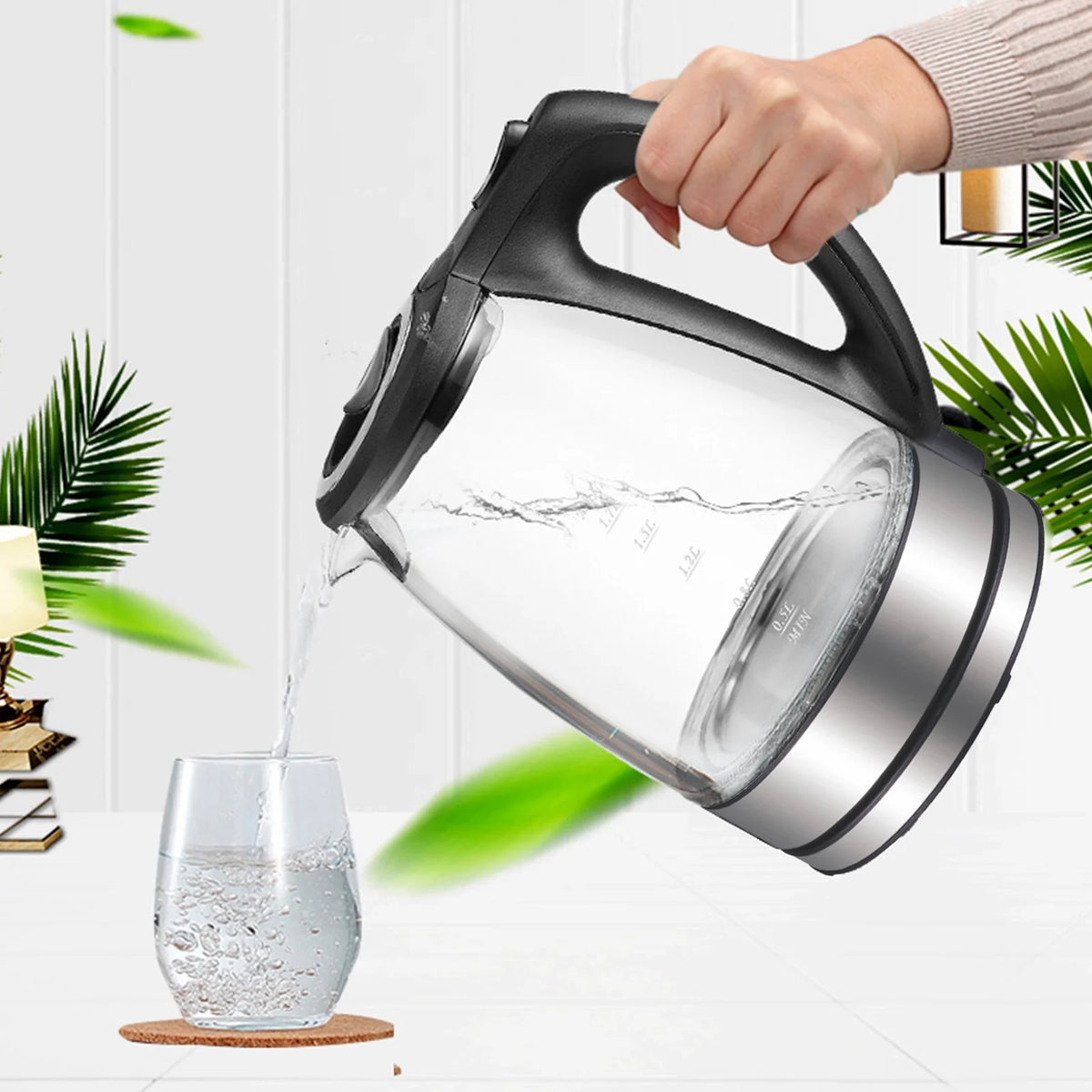 1.7L 1500W Glass Electric Kettle S68068