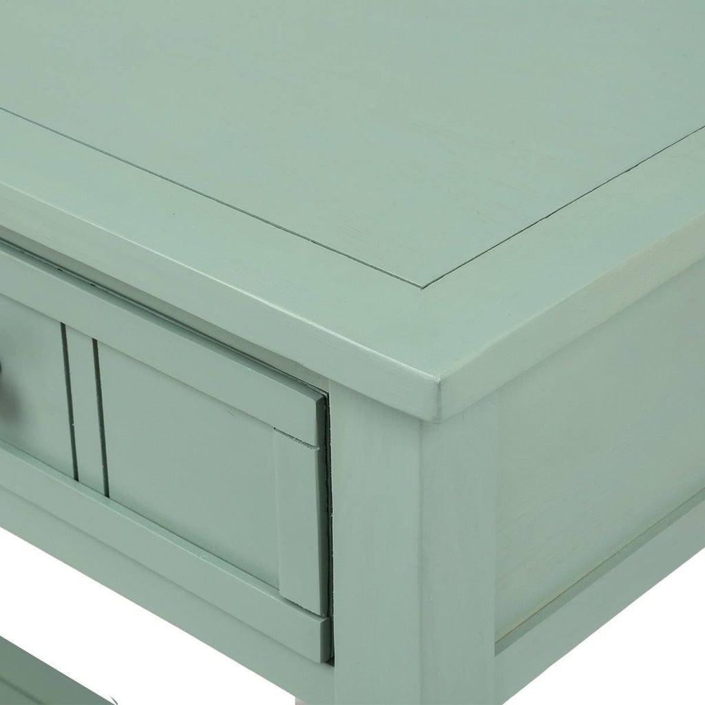 Espresso Two Drawer Console Table with Bottom Shelf J24843