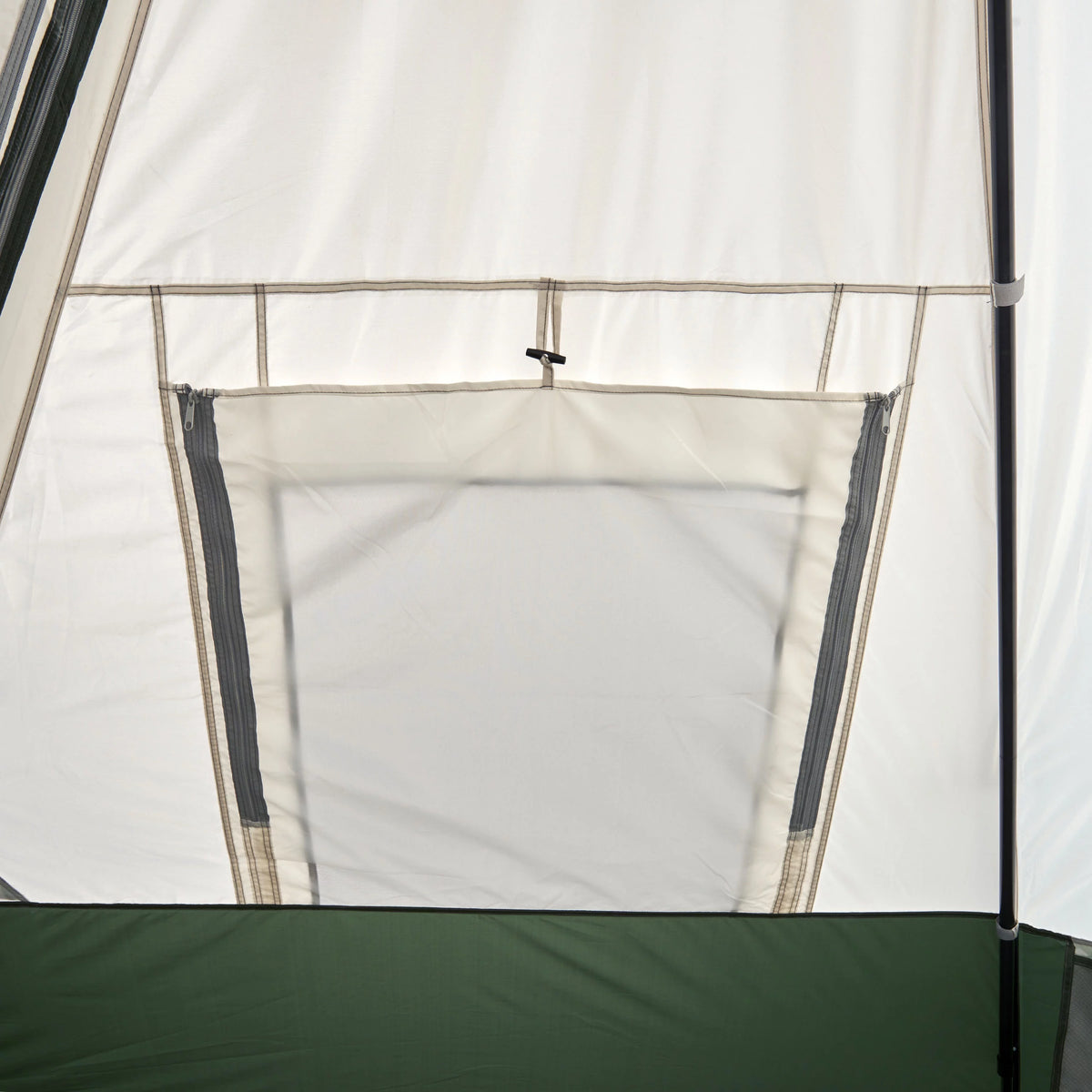 7-Person 1-Room Teepee Tent with Vented Rear Window, Green M4853