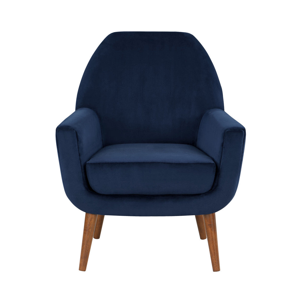 Navy Blue Velvet Armchair Q445