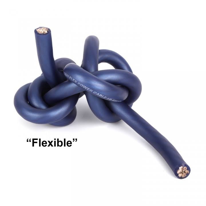 50 ft. Metallic Powder Blue 1/0-Gauge Power/Ground Wire Cable D41091
