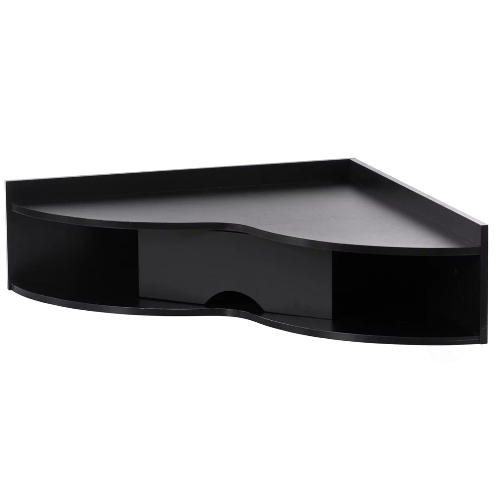 Heart Shaped Corner Desk with Drawer and Two Shelves C7581