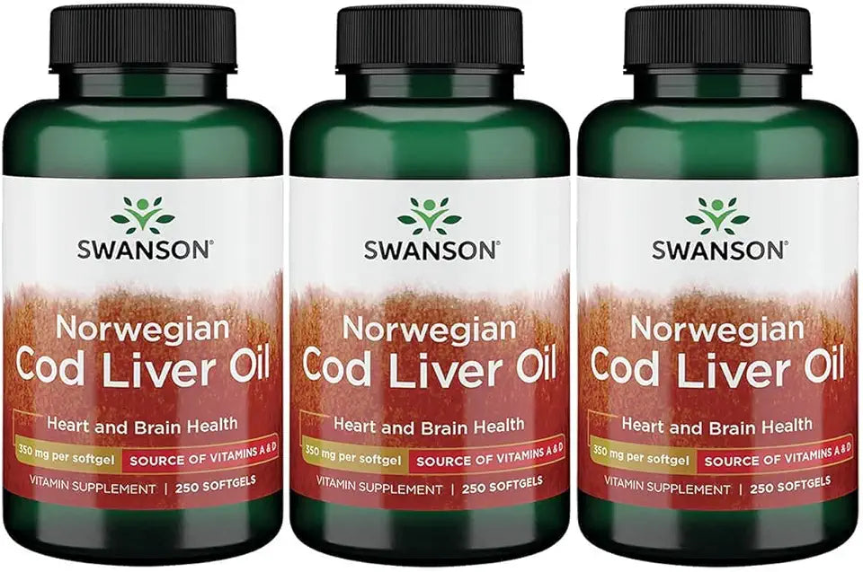 Cod Liver Oil 1250 Iu A/135 Iu D 250 Sgels 3 Pack F7350