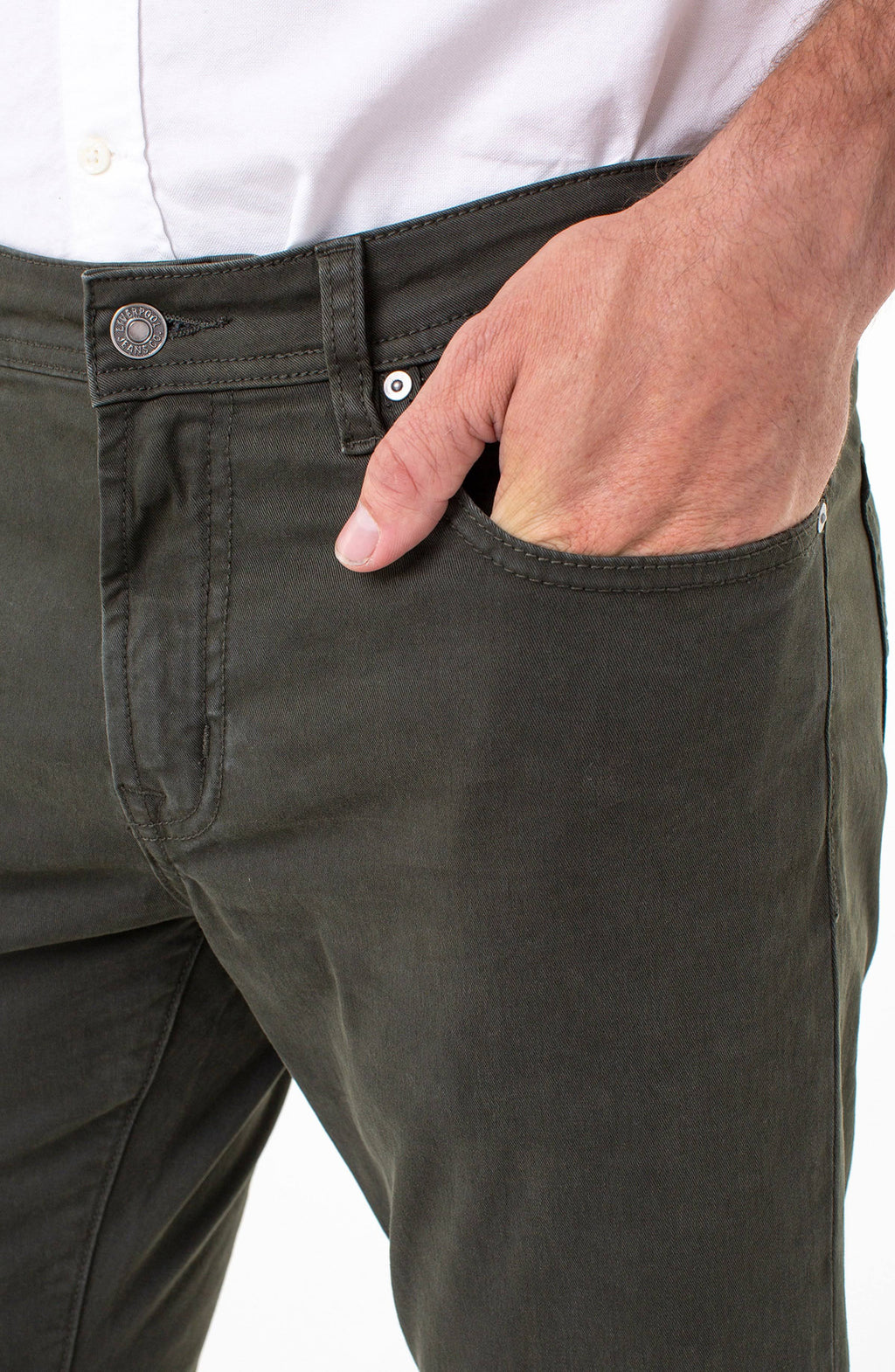 Sand Relaxed Straight Twill Pants I195229