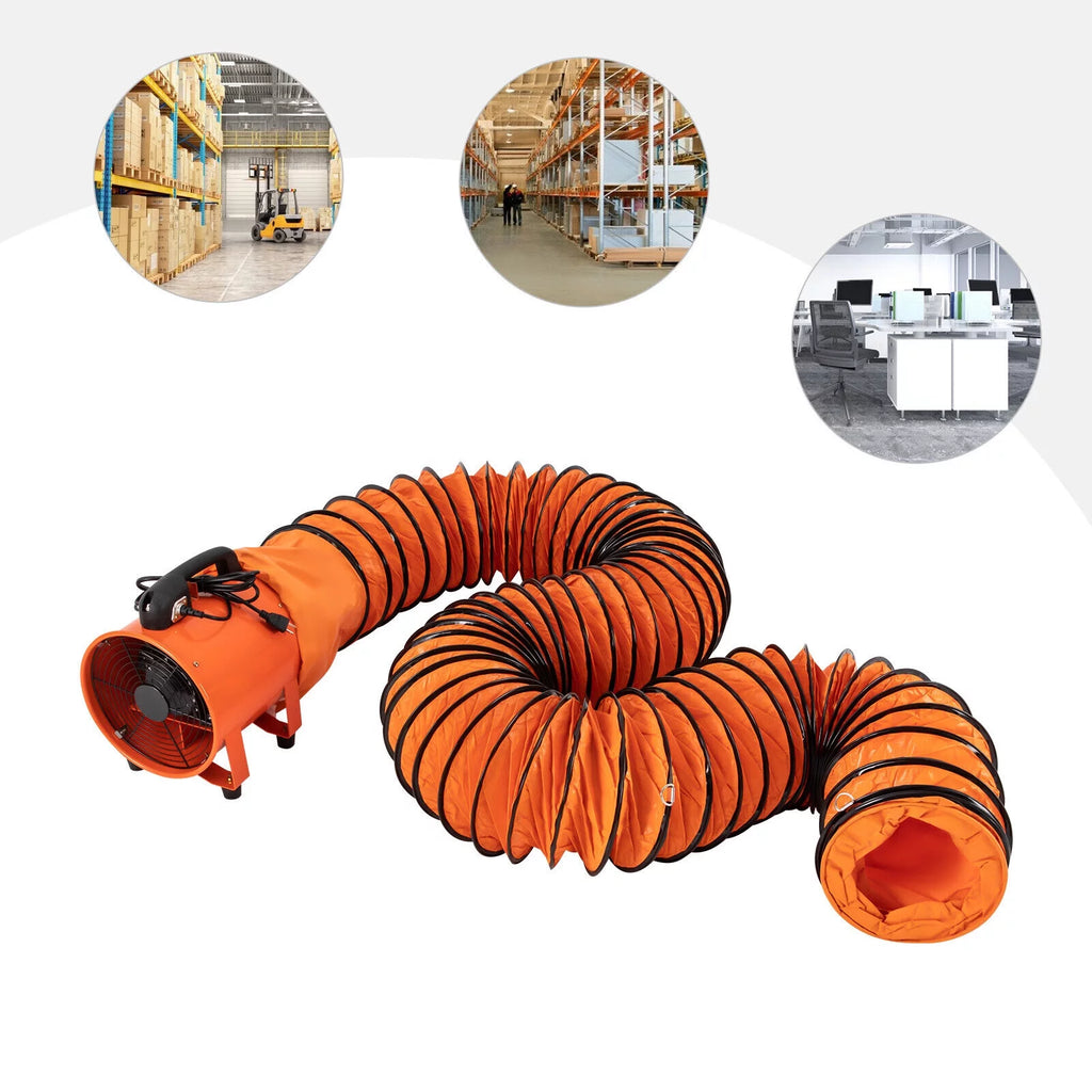 10" Industrial Extractor Fan Blower with 10M Duct Hose E581483