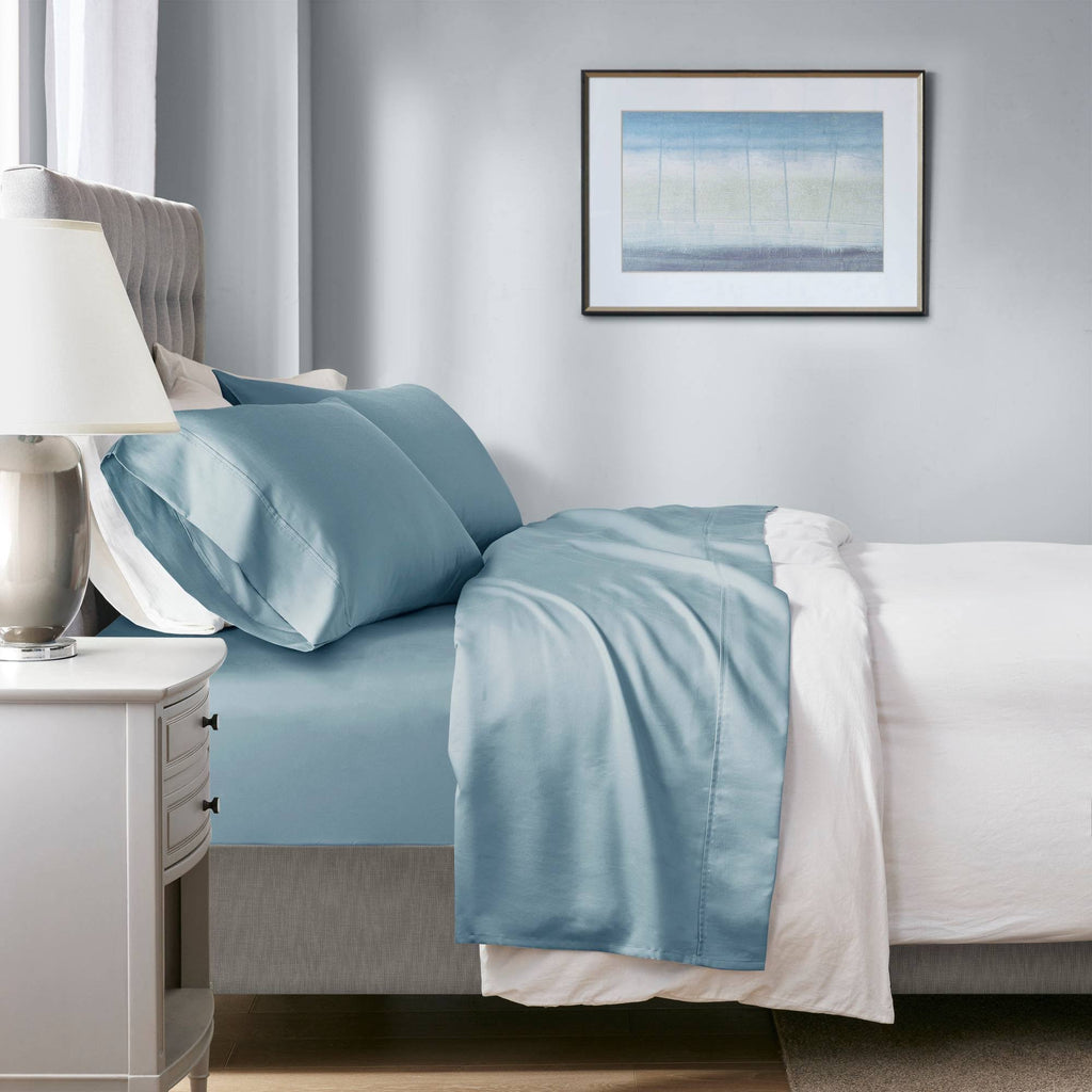 1000 Thread Count 4 Piece Sheet Set Cal King Blue G268453