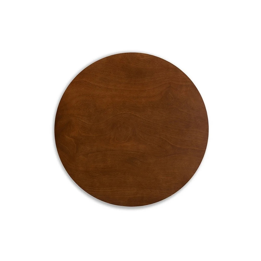 Walnut Brown Round Wood Dining Table B81542
