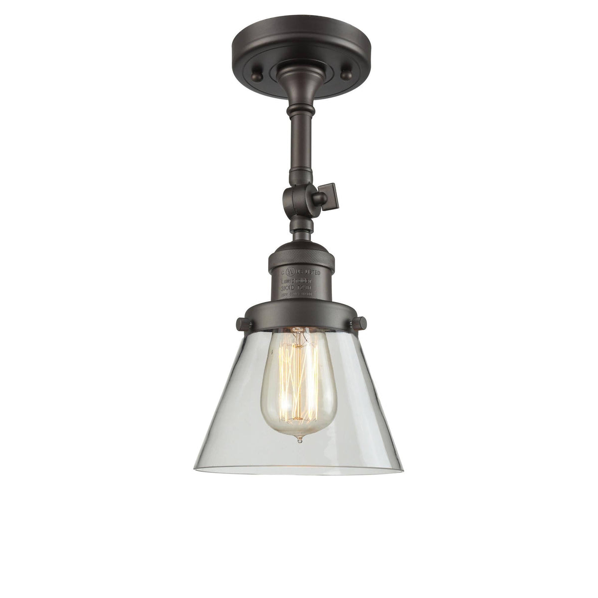 Bronze Semi Flush Mount Light V559362