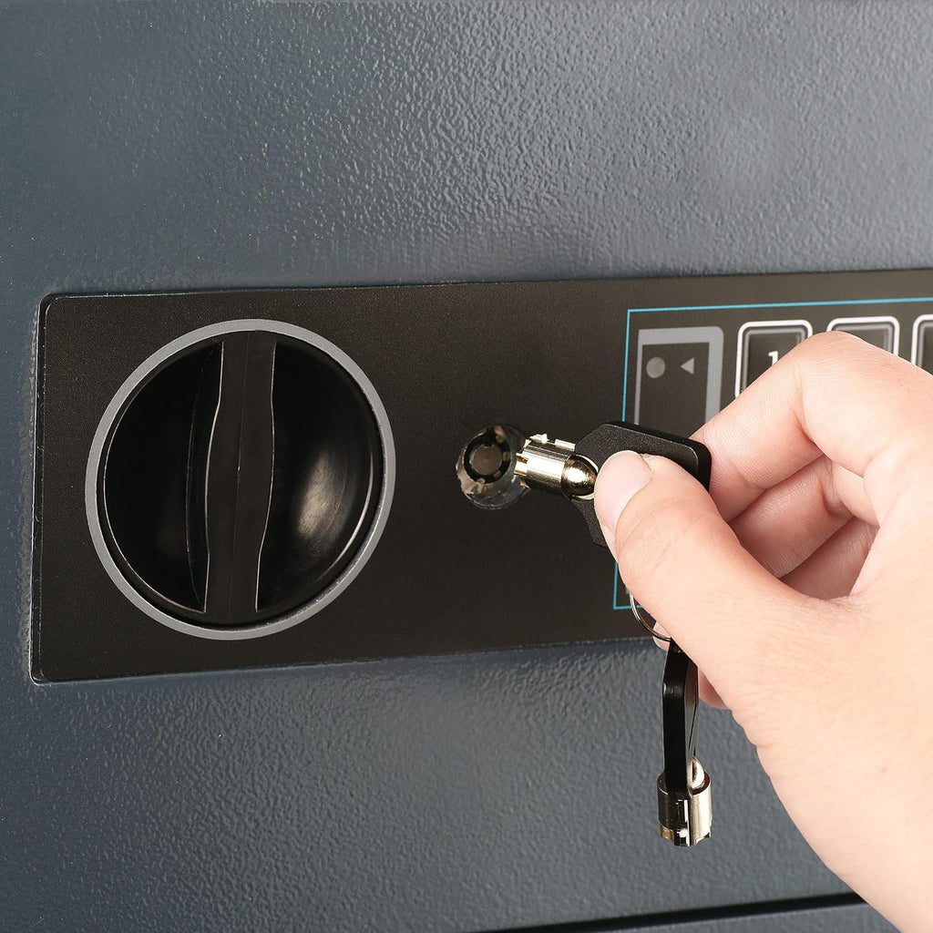 Black Digital Safe Compact Steel Money Security Box with Keypad K289766