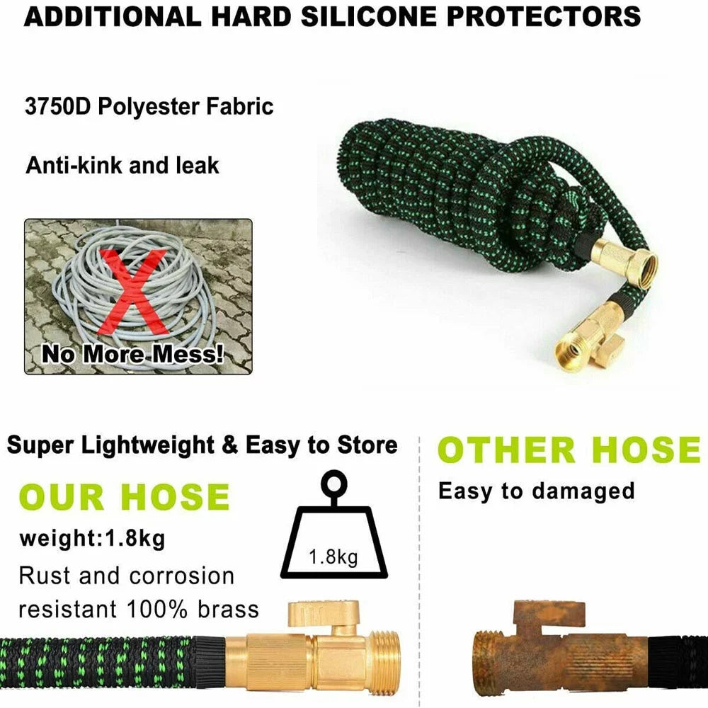 100ft Heavy Duty Expandable Flexible Water Hose A344692