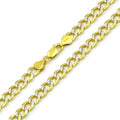 Yellow Gold Plated Cuban Chain Necklace N104480