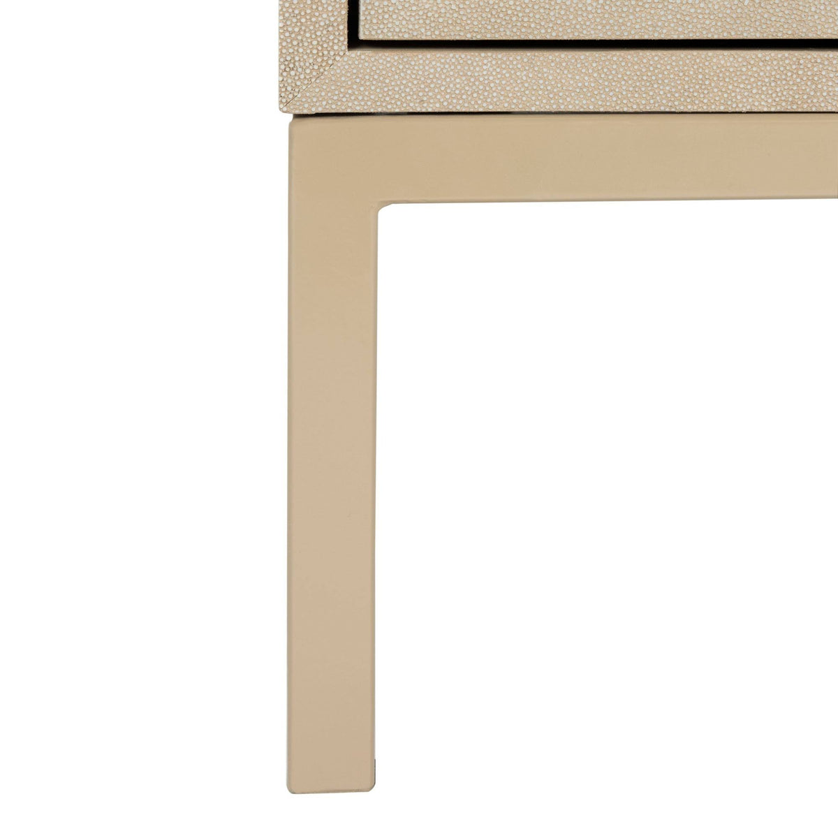 Natural Faux Shagreen Nightstand G867