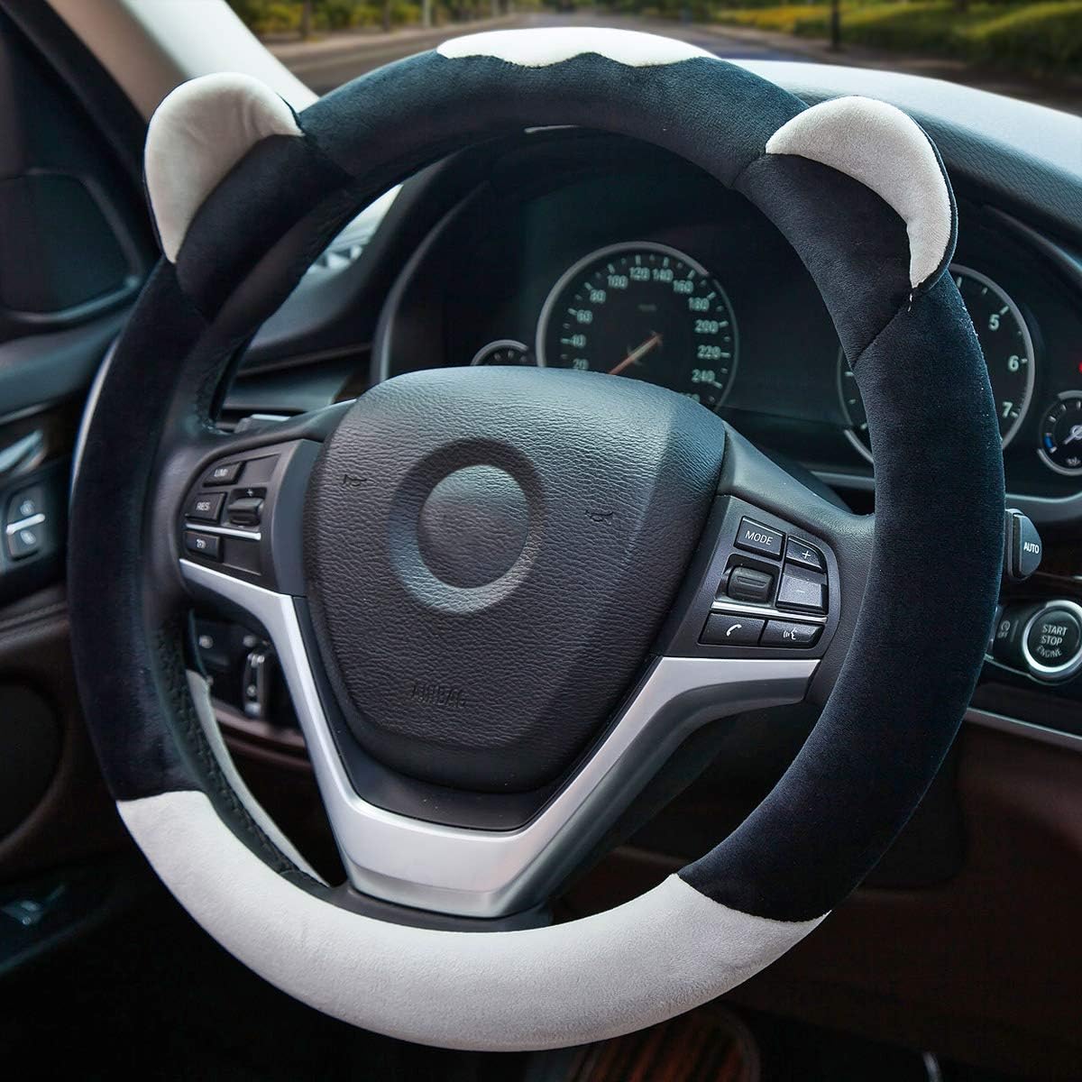 Pink Plush Car Steering Wheel Cover F984