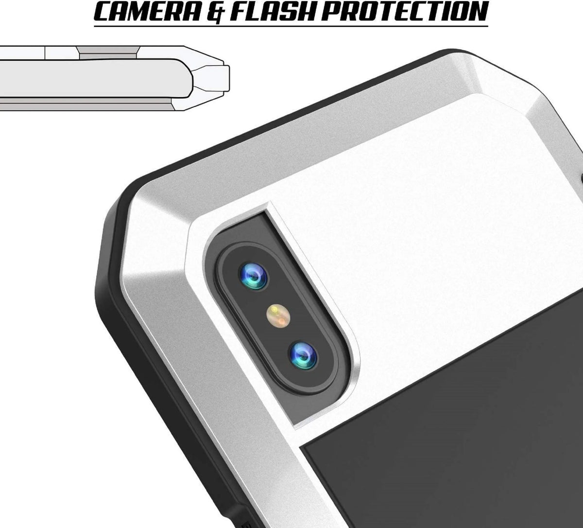 Heavy Duty Shockproof Aluminum Metal iPhone 6s Plus Case U34685