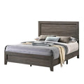 Twin Sized Gray Wood Bed C643845