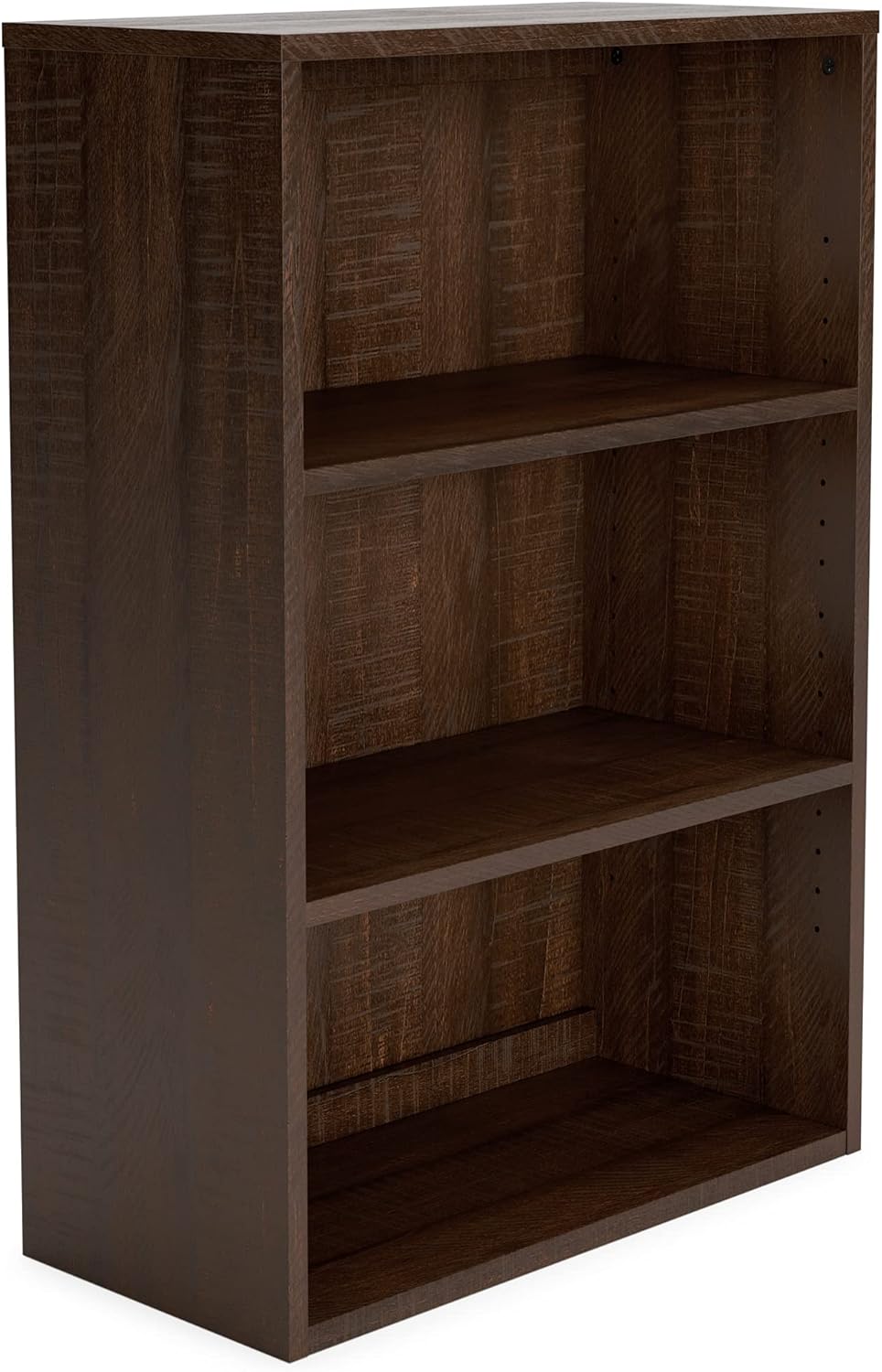 2 Pack of 2 Warm Brown Bookcase with 2 Adjustable Shelves C576740
