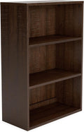 2 Pack of 2 Warm Brown Bookcase with 2 Adjustable Shelves C576740